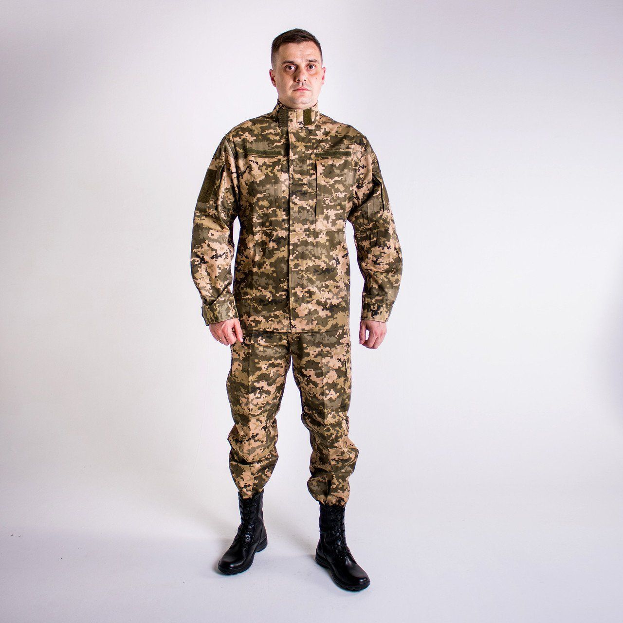 Костюм камуфляжный Патриот пиксель из ткани грета, военный, армейский, 50 (Кост ЦЧ Патриот грета_50)