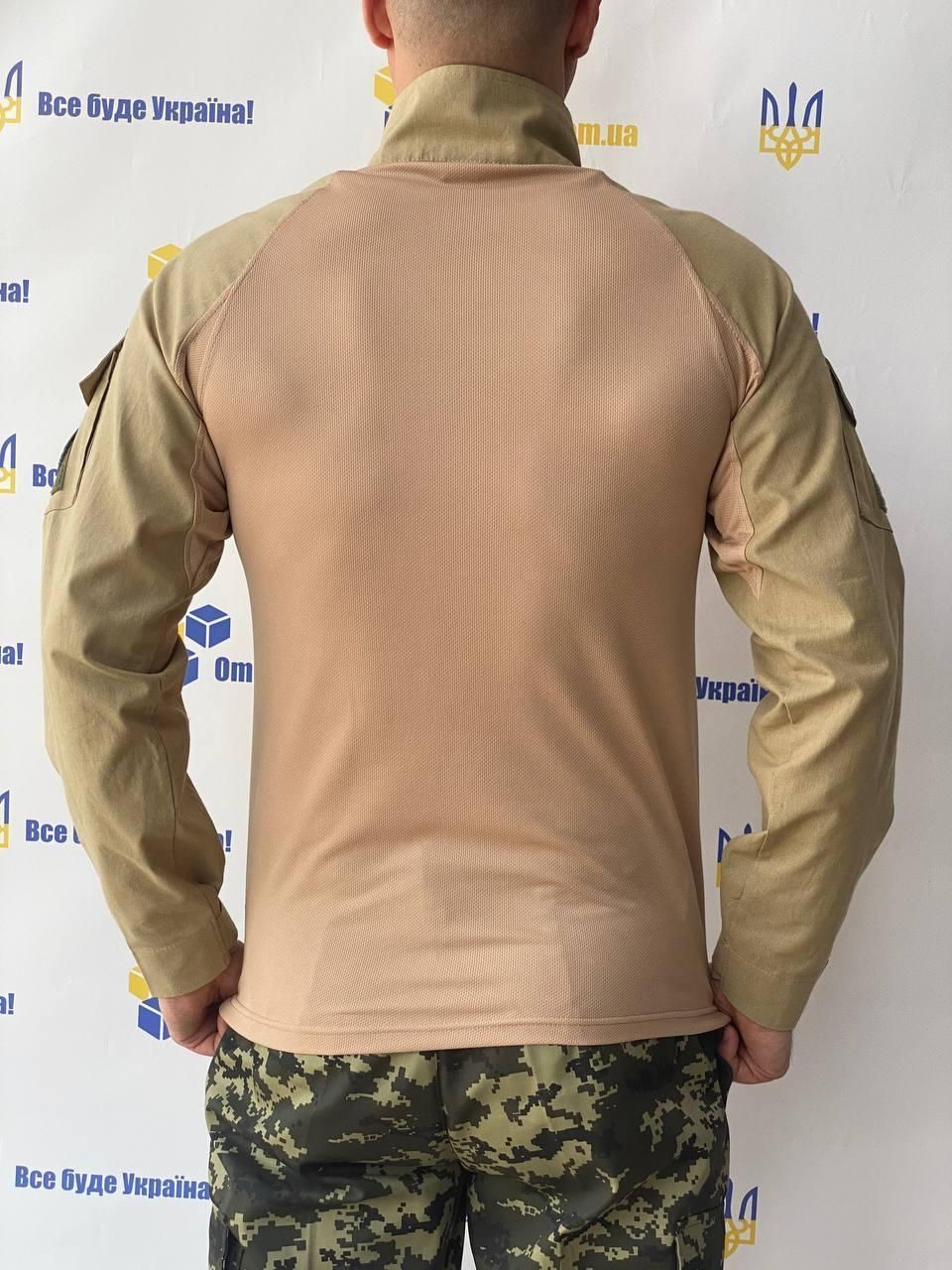 Сорочка тактична Убокс БРЖ колір койот із вставками пісочного кольору 48,50,52,54р (SMS 1 Койот песочный)