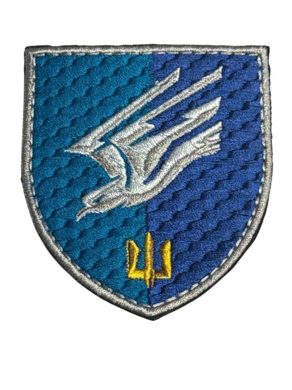 Шеврон, нарукавный знак 88-й отдельный батальон морской пехоты (88 ОБМП), вышитый, на липучке (Ш 88 обрмп синій)