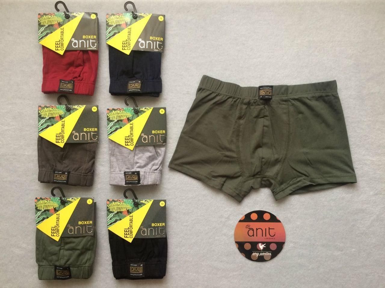 Чоловічі труси боксери однотонні класичні бавовна Berrak Туреччина M,L,XL,XXL,3XL р-р (М трусы боксеры олива М)