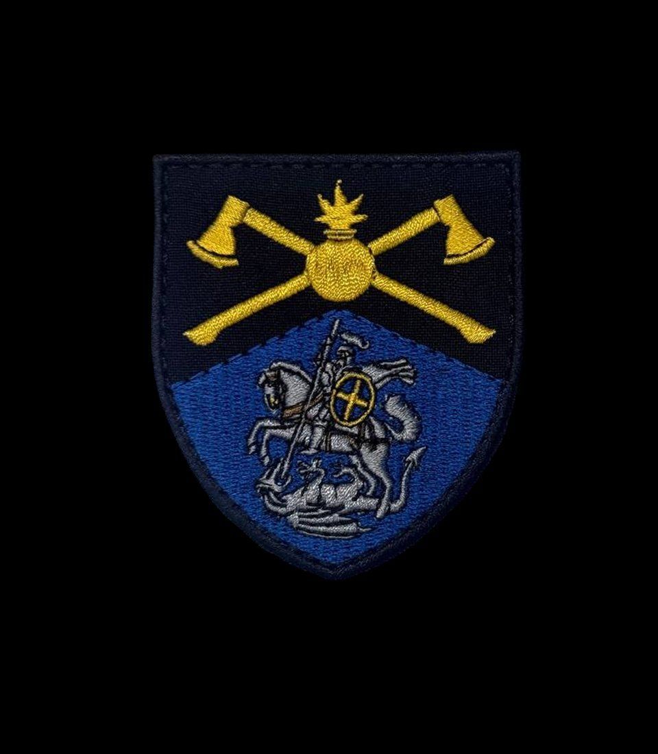 Шеврон 48-я Каменец-Подольская инженерная бригада (48 ИБр), нарукавный знак на липучке (Ш 48 інженер бригада син)