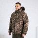 Бушлат зимний тактический Пиксель софтшелл с подкладкой Omni-Heat, мужская утепленная камуфляжная куртка (бушлатТС_омні піксель_44)
