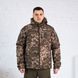 Бушлат зимний тактический Пиксель софтшелл с подкладкой Omni-Heat, мужская утепленная камуфляжная куртка (бушлатТС_омні піксель_44)