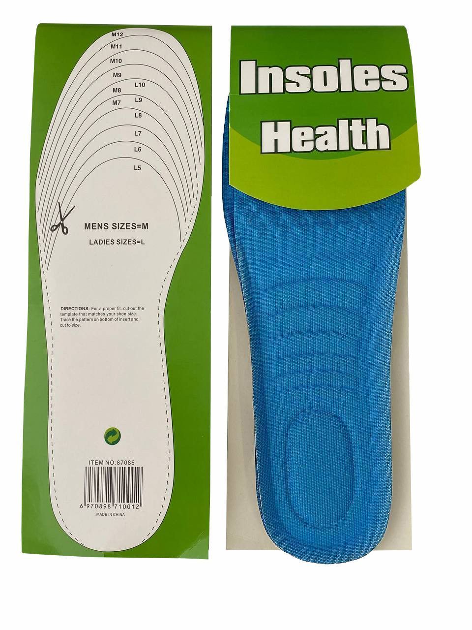 Устілки ортопедичні Insoles Health чоловічі Розмір універсальний (до 45) (стельки 43)