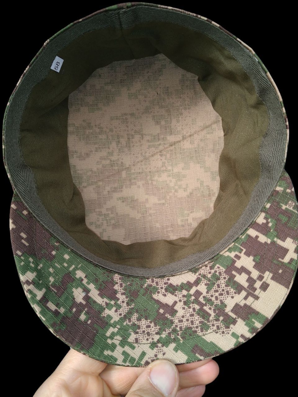 Кепка Гетман пиксельный Хищник с нашивкой, камуфляжная военная кепка с вентиляцией (кепка Гетьман пикс хиж_56)
