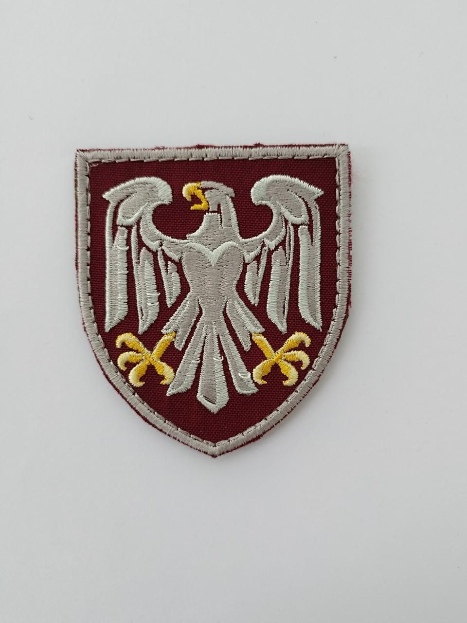 Шеврон на липучці 82-я ОДШбр, тактична нашивка, нарукавна емблема Розмір 80х70 мм (Ш_82 бригада_олива)