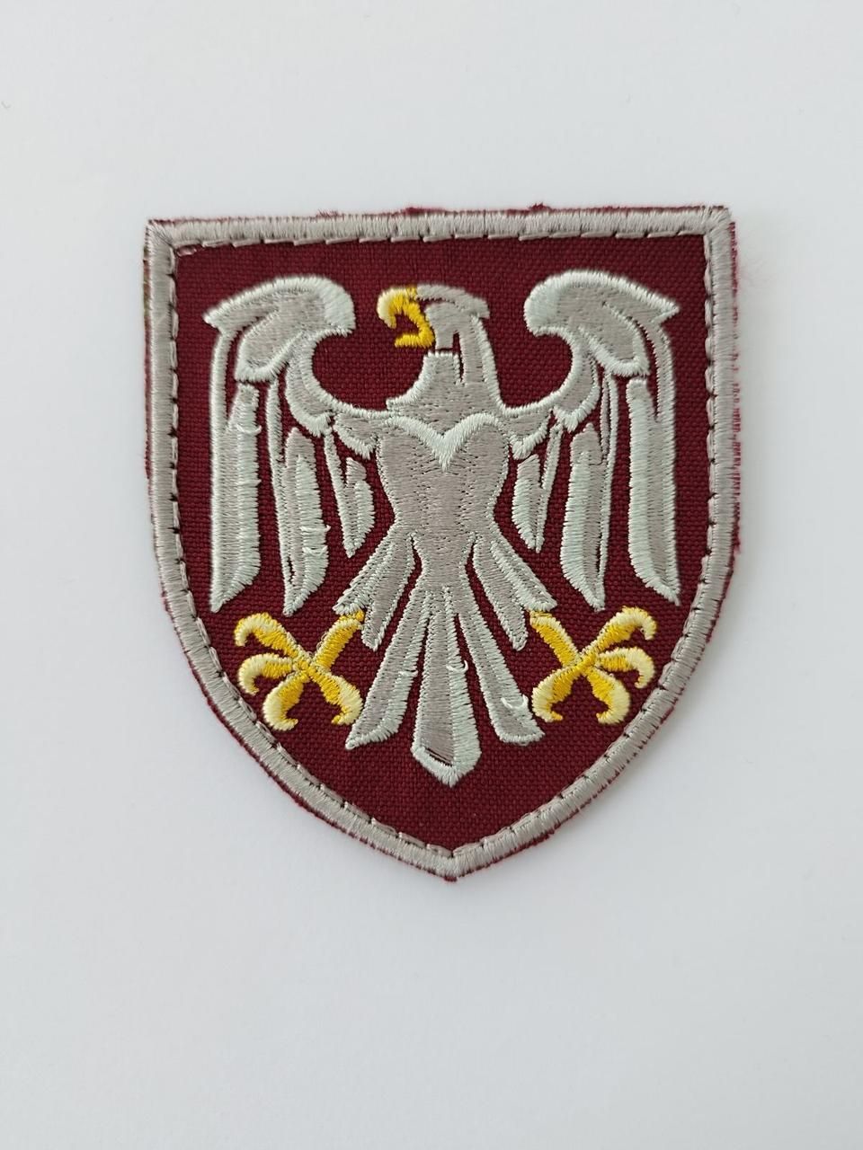 Шеврон на липучці 82-я ОДШбр, тактична нашивка, нарукавна емблема Розмір 80х70 мм (Ш_82 бригада_олива)
