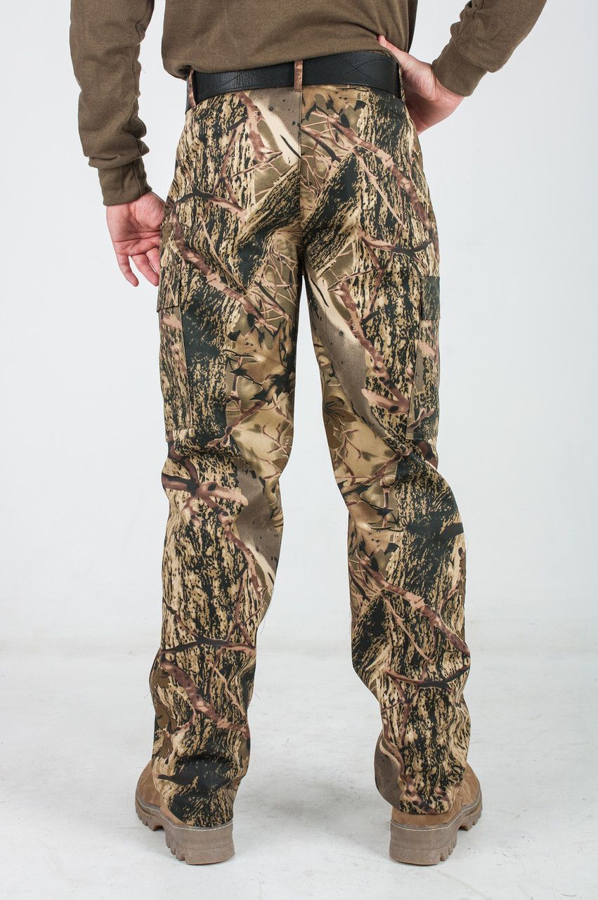 Штани камуфляжні чоловічі Осінній Клен з кишенями, тканина саржа Розмір 46,48,50,52,54,56,58,60,62 (Брюки Осенний Клен 48)
