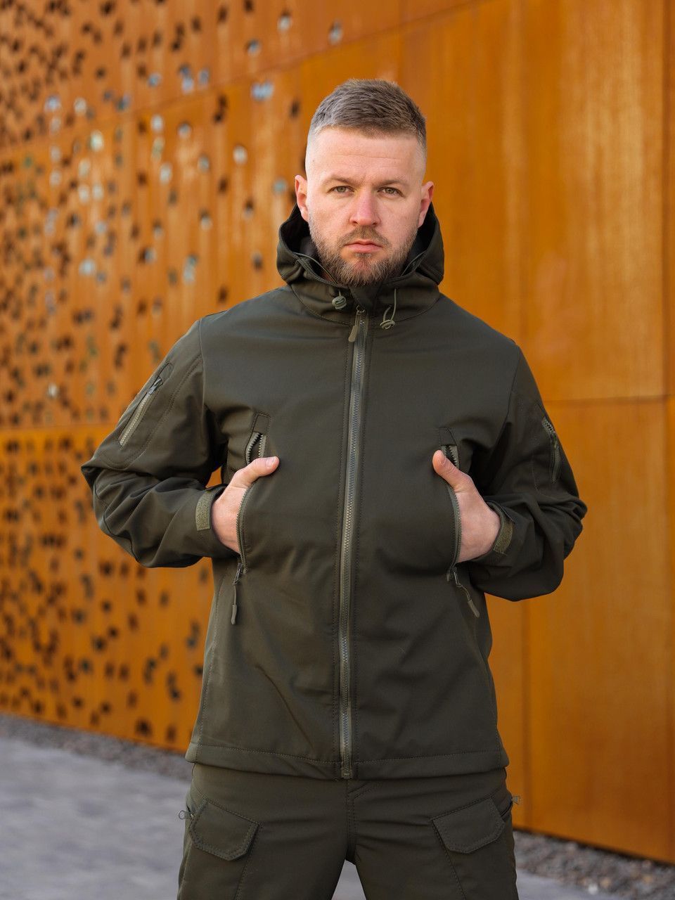 Тактичний Костюм Undolini Soft Shell Олива (48) (UNL-300182)