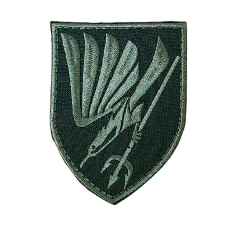 Шеврон, нарукавный знак 88 ОБМП, тактический шеврон на липучке 88-й отдельный батальон морской пехоты (Ш 88обмп птах з триз_олив)