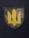 Шеврон, нарукавна емблема - Тризуб жовтий на фоні світлий піксель, на липучці, Розмір 70&times;80 мм (Ш Тризуб жовт пікс)