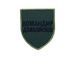 Шеврон, нарукавний знак з вишивкою Командир, шеврон на липучці, 8х7 см Мультикам