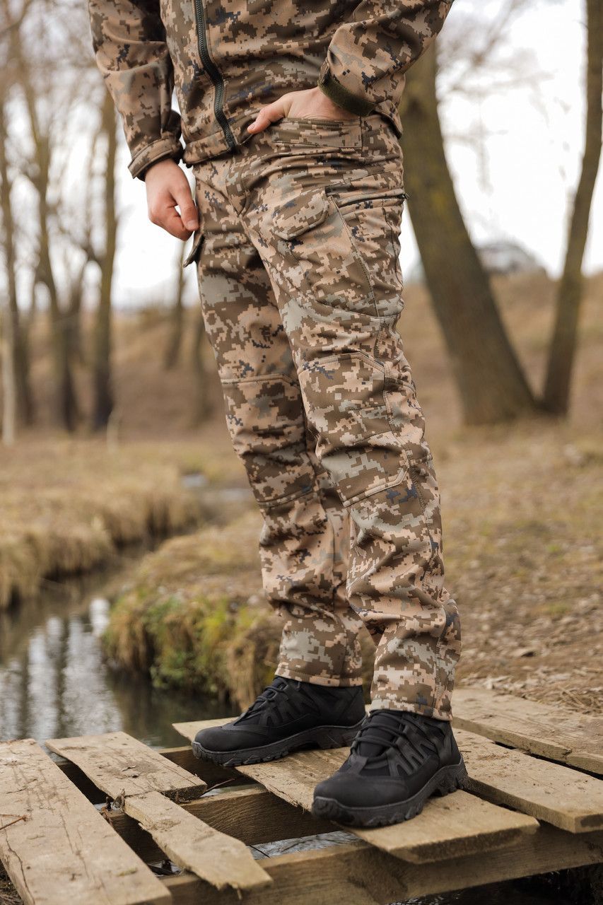 Штани Undolini Soft Shell Піксель ЗСУ (48) (UNL-301002)