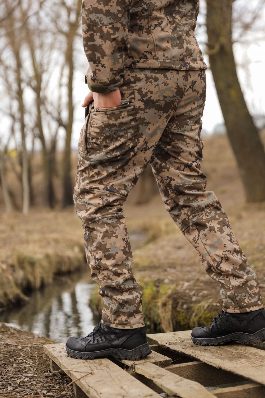 Штани Undolini Soft Shell Піксель ЗСУ (48) (UNL-301002)