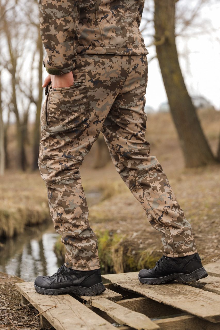 Штани Undolini Soft Shell Піксель ЗСУ (48) (UNL-301002)