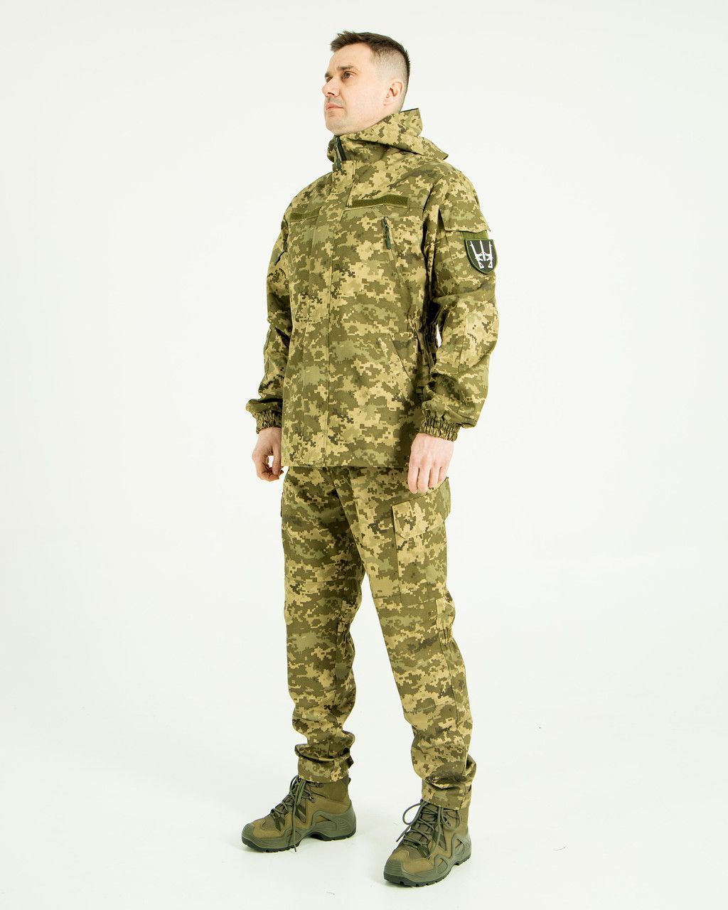 Костюм Горка НП камуфляжный Пиксель, куртка с капюшоном, ткань грета, 46,48,50,52,54,56,58р 50 (Горка НП_пикс_грета_50)