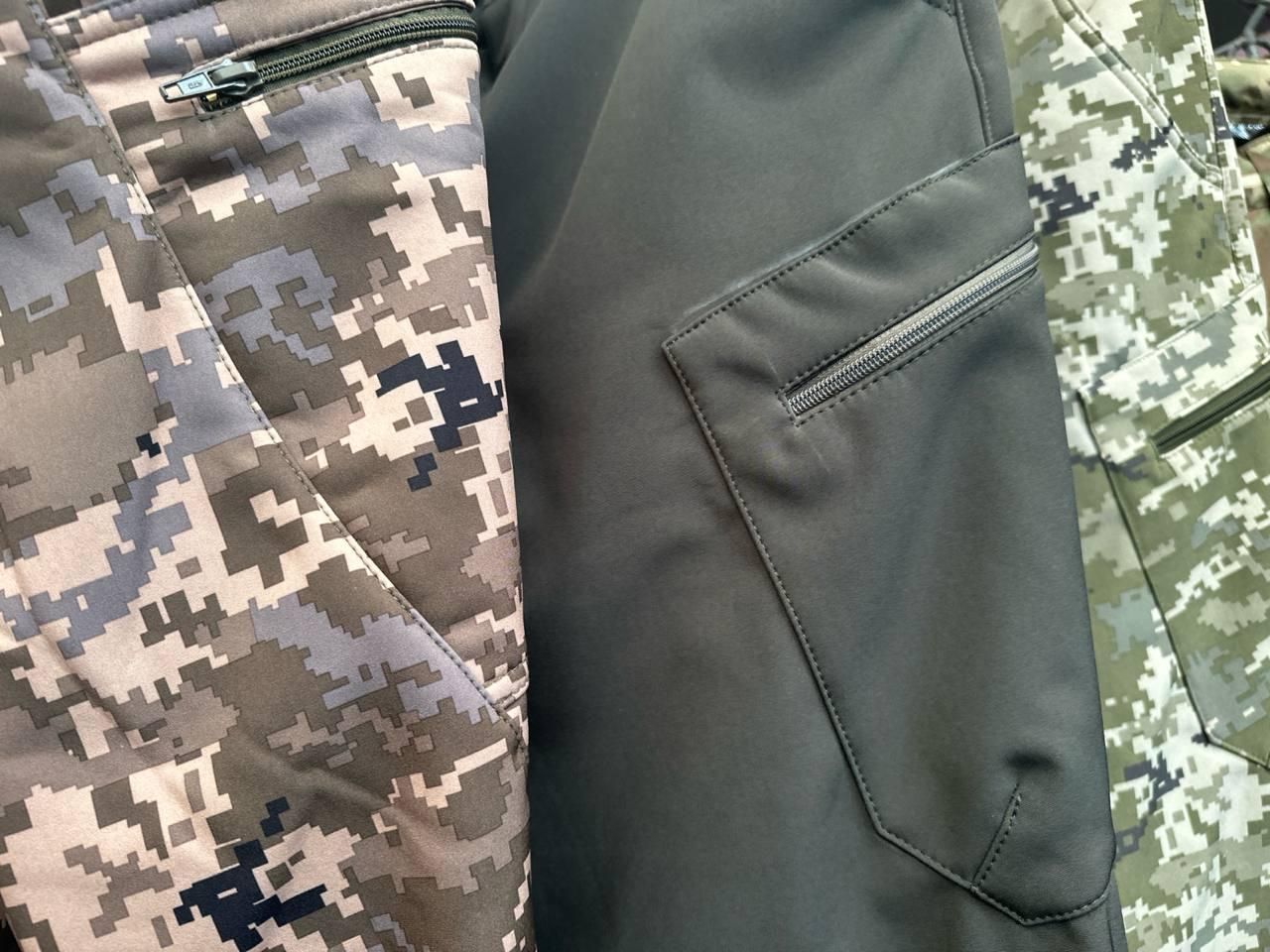 Тактические зимние брюки Олива Softshell, мужские утепленные брюки на флисе (шт_ЦЧ_софтшелл олива_46)