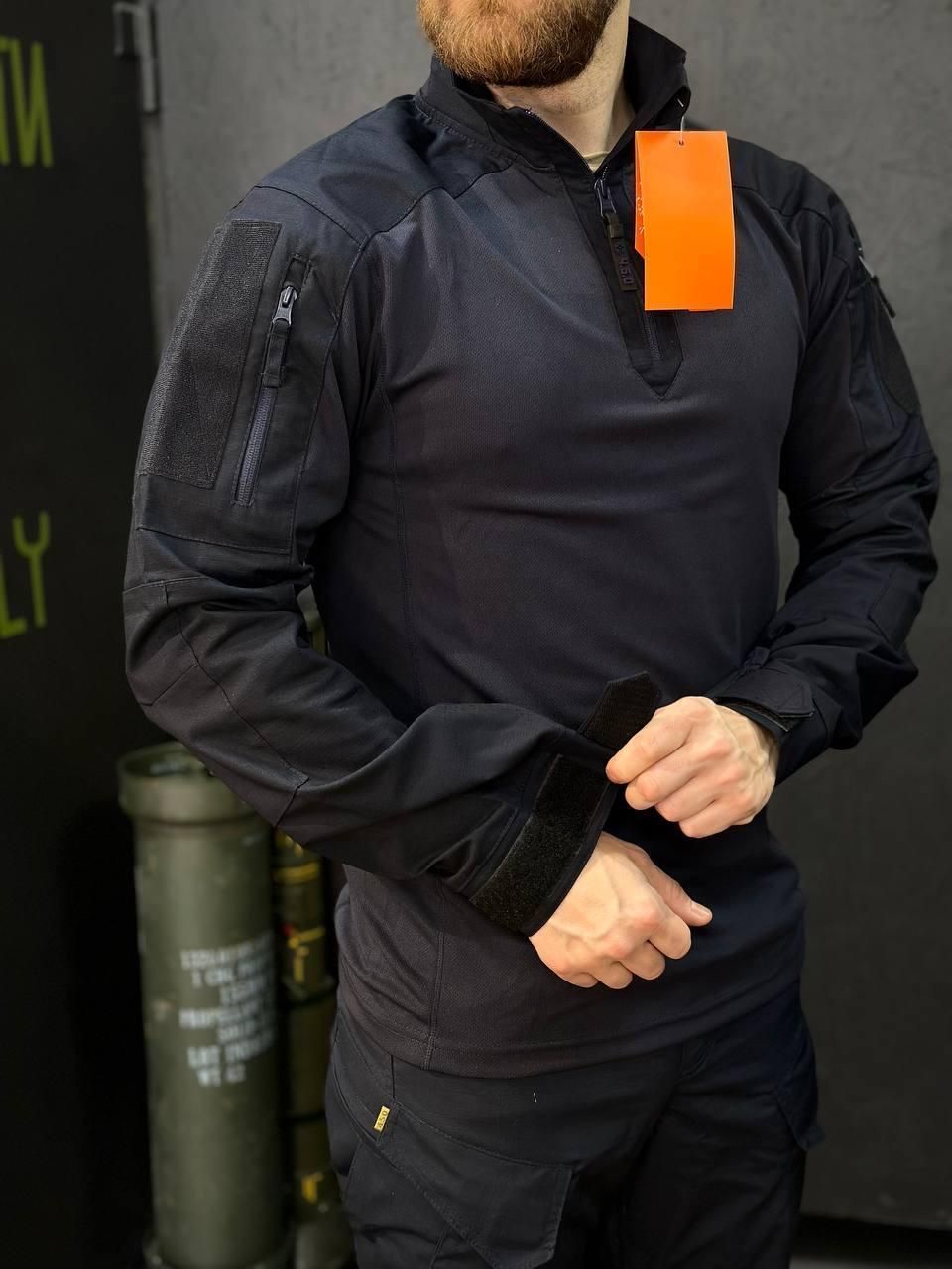 Убакс ДСНС Синій 4.5.0 Покращений Black Under Body Armor Combat Shirt (46) (FA-03092-46)