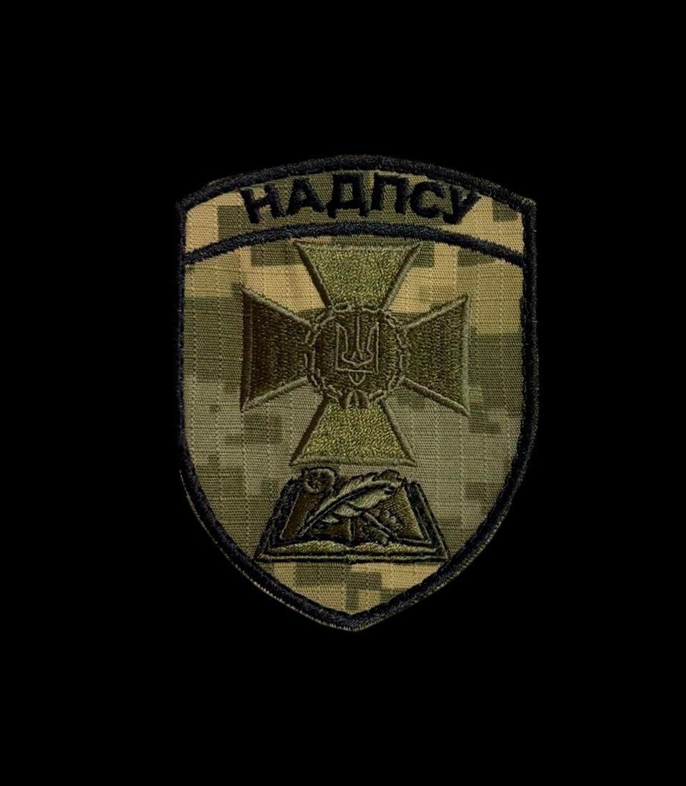 Шеврон Национальная Академия ГНСУ (НАДПСУ) пиксель, с вышивкой, на липучке (Ш НАДПСУ пікс)