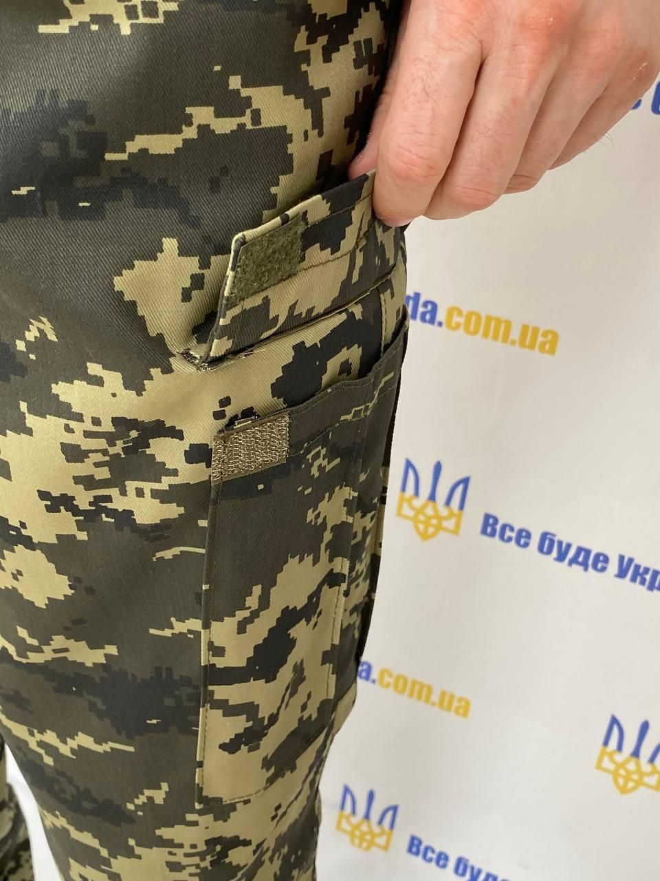 Чоловічі штани камуфльовані Прикордонник повсякденні з кишенями, темний піксель, 48,50,52,54,56,58р (Брюки_пог_пикс_рез)