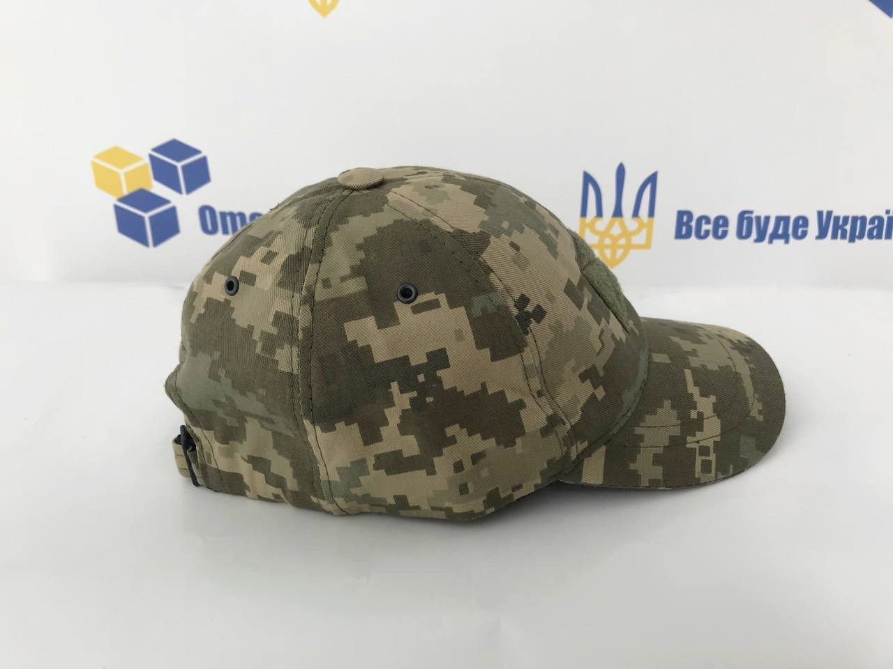 Бейсболка Пиксель с липучкой для шеврона, люверсами для вентиляции, регулятором размера (56-58) (Бейсболка_лип_люверс)