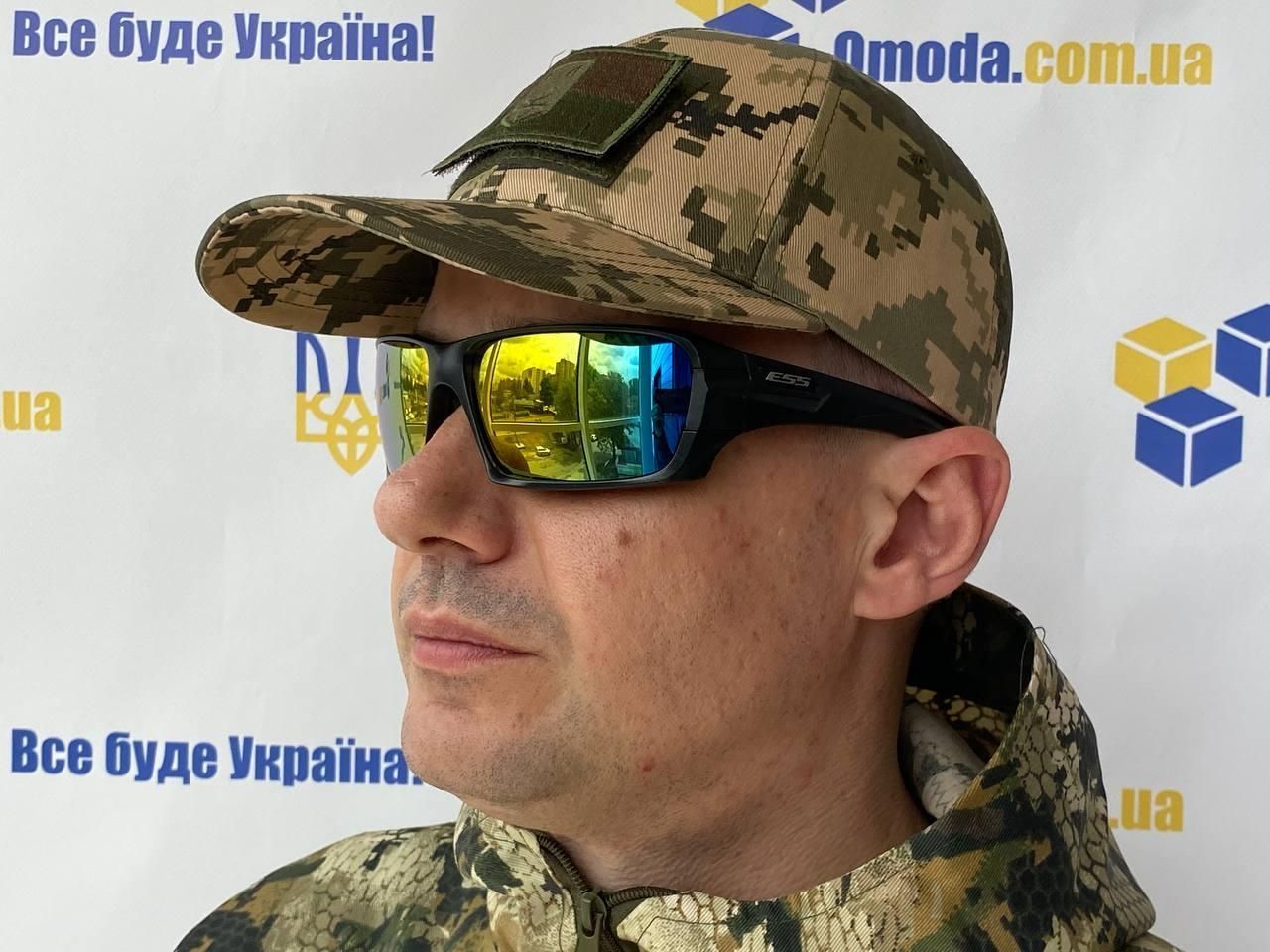 Очки тактические с набором сменных линз, ремешком, с чехлом мягкой и жесткой структуры (Очки тактические)