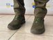 Полуберцы нубуковые с тканевой вставкой из оксфорда цвет олива, подошва Энерджи Размеры 41, 42, 43, 44, 45 (Полуберцы оксфорд олива)