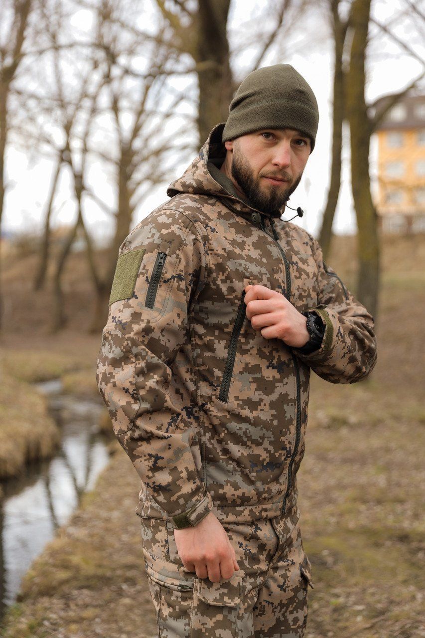 Куртка Undolini Soft Shell Пиксель ВСУ (UNL-301194)
