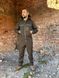Костюм тактический демисезонный софтшелл Олива, мужской комплект утепленная куртка на флисе и брюки (костюм КШ_софтш_олива_46)