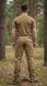 Тактичні штани чоловічі койот з утяжками під коліном, саржа ріп-стоп, весна-літо (бр ТС койот утяж саржа_46)