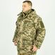 Бушлат зимний Кордон-6 камуфляж пиксель пограничник на флисе и синтепоне, мужская зимняя куртка (бушЦЧ Кордон6_пік прик_50)