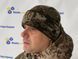 Шапка зимняя тактическая вязаная шерстяная, цвет пиксель Размер универсальный (шапка зима в'язана)