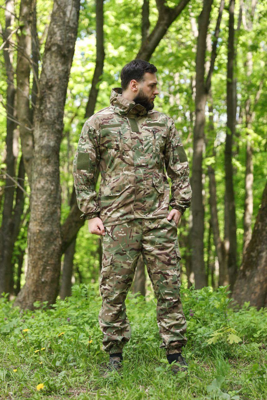 Костюм Горка Мультикам ХБ с велкро панелью под шеврон (46) (UNL-300304)