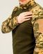 Рубашка тактическая флисовая Убокс БРЖ, цвет оливковый вставки пиксель S, M, L, XL, 2XL р-р (Убокс_флис_пиксель_S)