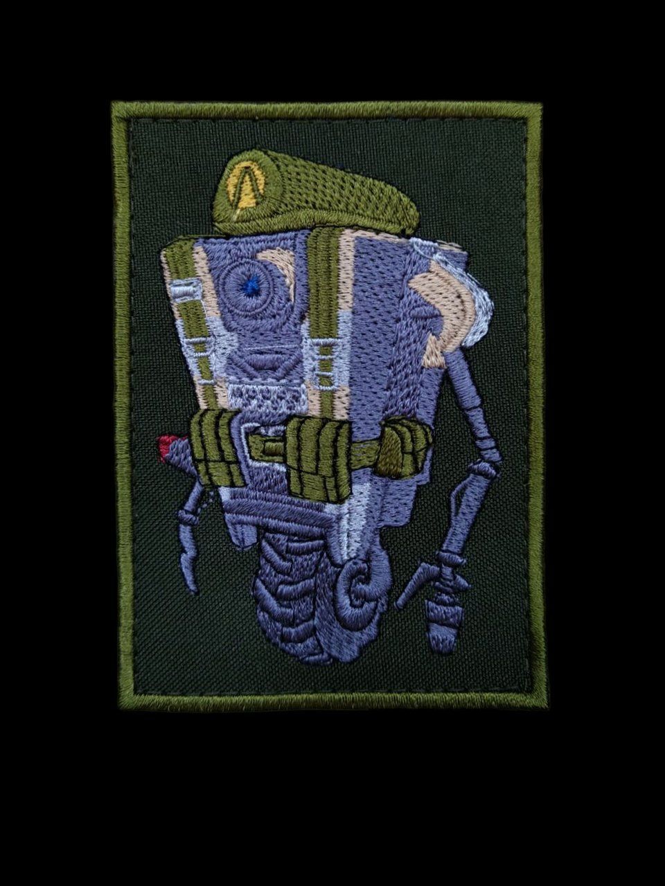 Шеврон, нарукавный знак с вышивкой ВТЗ 2, шеврон на липучке, 7.5х10.5 см (Ш АБ44 ВТЗ2)