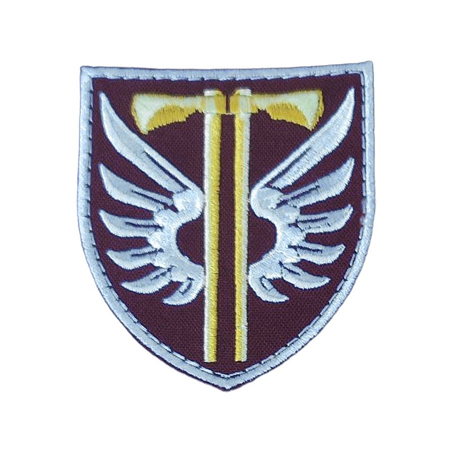 Шеврон, нарукавна емблема з вишивкою 77-я бригада ДШВ, на липучці Олива фото