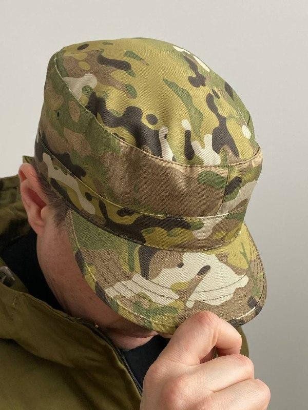 Кепка Мабута мультикам, с вентиляцией, армейская, военная, ткань саржа (Кепка Мабута мульт 55/56)