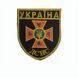 Шеврон ДСНС Украины на липучке, нарукавный знак с вышивкой, размер 9Х10 см (Ш ДСНС_герб кольоровий)
